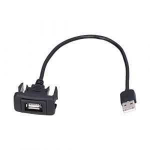 Prise de Port USB de Voiture C&acirc;ble D'extension Flexible Adaptateur de Adaptateur de Montage Encastr&eacute; pour Tableau de Bord Prise USB de Voiture (Entatial, neuf)