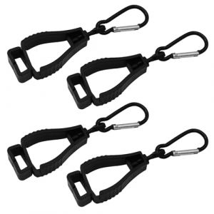 GNAUMORE Clip Porte-Gant,Pince &agrave; Gants de Travail,Support de Pince &agrave; Gant de S&eacute;curit&eacute;,Gant Clips Holder,avec Mousqueton Pince &agrave; Gant de S&eacute;curit&eacute; Clip Utilis&eacute;,Clips Holder Gant,Porte Gants 4PC (Qinuurod, neuf)