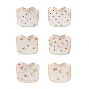 Zimocepuz Babybussen, bavoirs b&eacute;b&eacute; en coton doux, bavoirs imperm&eacute;ables pour filles et gar&ccedil;ons, bavoirs en mousseline pour enfants (luoheshiyaoshaoshangmaoyouxiangongsi, neuf)