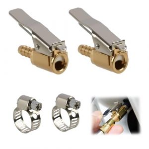 Wvxilyr 2 Pièces 6mm Adaptateurs de Valve de Pneu pour Voiture, Mandrin d'air en Laiton, Connecteur de Pompe de Gonflage, Embout pour Compresseur Pneumatique, Compatible avec Voitures et Camions (HuiXingMing, neuf)