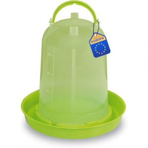 Agrarzone Abreuvoir poulet 3 litres vert - abreuvoir robuste et chauff&eacute; pour volaille avec indicateur de niveau - abreuvoir automatique pour poules - accessoires pour poules (Rehrl Handels GmbH, neuf)