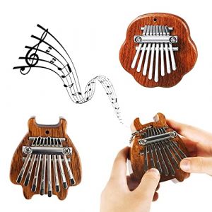 Mini Kalimba Instrument de Musique Enfant en Bois 8 Clés Piano a Pouce 2 Pièce Marimba Piano à Pouces Avec Lanière Instruments Musique pour Enfants Adulte Et Débutants Cadeau (biantiwsk, neuf)