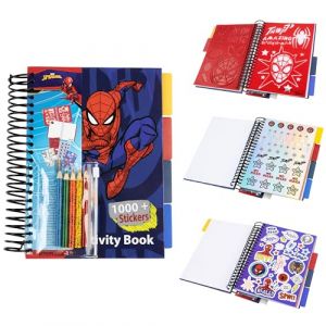 Marvel Autocollants Livre Stickers Enfant Coloriage Spiderman Avengers 1000+ Autocollants et Gommettes pour Enfants (Multi Spiderman) (Get Trend., neuf)