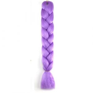 Tingyilan 4Pcs Perruque Lumineuse Perruque Afro Perruque Synthétique Tresse Lumineuse Tresse En Crochet Tresse De Cheveux, Perruque Queue De Cochon,Lightpurple (BeLongsYou, neuf)