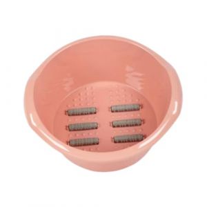 Oshhni Pied Bath Bash Round Foot Bath Backet robddy portable Lightweight Foot Massage Bath Bath Foot Massage Spa Bucket For Travel Adults, Rose (oshhnieu, neuf)