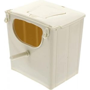 JINGLING Perruche Nid Boîte Oiseau Maison en Plastique Élevage Boîte pour Inséparables Perroquets Accouplement, Cockatiel Élevage Nidification Oiseau Cage Boîte avec Crochet (xuaesiy, neuf)