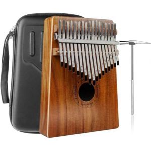 Kalimba 17 Clés, Kalimba Instrument avec Outils D'apprentissage Professionnels, Kalimba avec Boîte de Protection est un Cadeau pour les Mélomanes, Adultes, Enfants (Helesin, neuf)