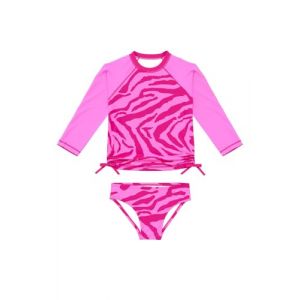 weVSwe Maillot de Bain à Manches Longues pour Filles Maillot de Bain Protection Solaire UV Maillot de Bain 2 pièces pour l'été de 7-8 Ans (weVSwe EU, neuf)