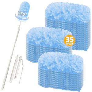 35 pi&egrave;ces de chiffons magn&eacute;tiques pour Swiffer, recharge pour plumeau magn&eacute;tique Swiffer, balai magn&eacute;tique 360&deg; pour Swiffer Duster, pour nettoyer les poils d'animaux, la poussi&egrave;re et la salet&eacute; (35 (LOVECO, neuf)