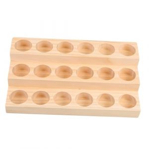 VINTORKY Support à Huiles Essentielles Niveaux Bois Étagère De Rangement Pour Bouteilles Organisateur De Maison Pour Huiles Essentielles (Wesidun, neuf)