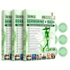 Moringa & Berberine Patchs Moringa X Berb&eacute;rine Avanc&eacute;s, Moringa et Berb&eacute;rine, Pansements Luxarise Nano &agrave; micro-aiguilles, aide au m&eacute;tabolisme (3 bo&icirc;tes) (hupengfeI, neuf)