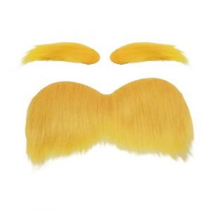 Moustache Orange, Dr&ocirc;le Fournitures De F&ecirc;te Autocollantes, Barbe Faux No&euml;l, Pour Halloween Festival F&ecirc;te &Eacute;v&eacute;nements Vacances Automne Voyage Spectacle Th&eacute;&acirc;tral (mansh, neuf)