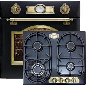 Kaiser Set de Cuisson EG 6345 Em+KG 6325 Em, Four à Gaz à Encastrer 67L + Cuisinière à Gaz Rétro à Encastrer, 60cm (elektroniks-home, neuf)