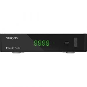 STRONG - Décodeur Satellite - Compatible 64 Satellites - Résolution HD - Port USB pour Mise à Jour - Port HDMI - Entrée Péritel - Noir (Gpasplus, neuf)
