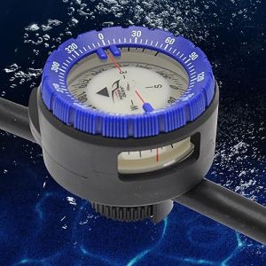 Boussole de plong&eacute;e magn&eacute;tique puissante de 50 m, boussole de plong&eacute;e, tube de serrage sous l'eau, boussole lumineuse avec support &agrave; aiguille pour fen&ecirc;tre lat&eacute;rale, bleu (popmall-eu, neuf)
