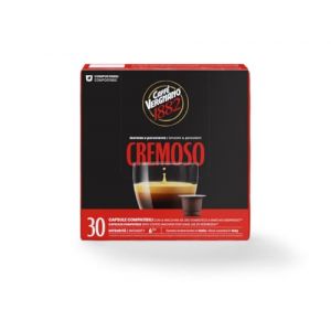 Caff&egrave; Vergnano 1882 - &Egrave;spresso Capsules de Caf&eacute; Compatibles avec Nespresso, Cremoso - 8 Paquets de 30 Capsules (CAVEBA 2.0 SRL, neuf)