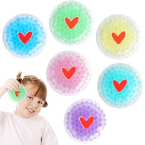 Hilph Poche de Glace Enfant, Poche de Glace Froid en Gel Chaudes et Froides Coloré, Réutilisable Poche de Froid Enfants Soulagement de la Douleur pour Enfant, 6 Paquets (Hilph Store, neuf)