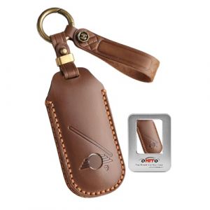 ontto &Eacute;tui cl&eacute; r&eacute;tro en cuir pour BMW Mini Countryman U25 Cooper One Aceman 2023 2024 2025 2026 avec t&eacute;l&eacute;commande - Housse de cl&eacute; de voiture - Accessoires pour cl&eacute;, marron (Ontto, neuf)