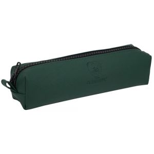 GERMANUS Aurel Trousse pour stylos et Crayons en Cuir v&eacute;ritable - &eacute;tui Compact 190 x 55 x 50 mm, id&eacute;al pour l'&eacute;cole, Le Bureau et Le Voyage, Fermeture &eacute;clair en Nylon (Vert) (tabak pietsch, neuf)