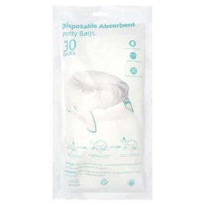UOCAI 30 Pi&egrave;ces Sacs pour Pot pour B&eacute;b&eacute; avec Coussinet Absorbant Sacs D'Entra&icirc;nement &agrave; La Propret&eacute; Portables pour Les D&eacute;placements, Les Voyages, La Voiture Compatibles avec Chaises de Toilette et Les (dixunting, neuf)