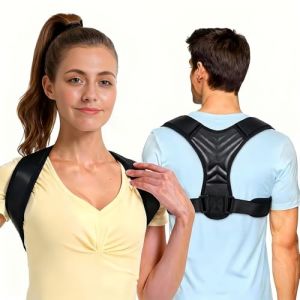 MinXin Correcteur de Posture, Redresseur de Dos, Posture Correcteur dos Femme Homme, R&eacute;glable et Respirant Ceinture Dorsale, Ceinture Dorsale Maintien du Dos Droit (MinXin-DE, neuf)