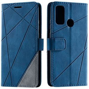 Vankii Coque pour Huawei P Smart 2020, Rabat Portefeuille de Protection Cuir PU Etui, Slim Silicone TPU Bumper Magn&eacute;tique Housse, Flip Porte Cartes avec Fonction Support Cover Antichoc Case (Bleu) (Vankii EU Store, neuf)