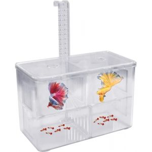 Natuce &Eacute;levage Aquarium en Acrylique, Bo&icirc;te Aquariums d'&Eacute;levage avec Crochet et 2 Ventouses, Incubateur Poisson Aquarium Transparent, Bassin d'&Eacute;levage Aquarium pour Petits Poissons, Crevettes, Guppy (Kopash, neuf)