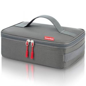 PeranoRidia 4L Sac Isotherme Repas Petit, Thermique Lunch Box pour Hommes Femmes, Glaciere Souple Sac Gamelle Lunch Bag avec Poign&eacute;e pour Pique-nique Travail Bureau &Eacute;cole, Gris (Star Voyager Tech, neuf)