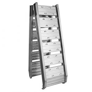 Wiltec Rampe de Chargement Pliable 1820 x 305 mm &ndash; capacit&eacute; de Charge Max. 200 kg &ndash; en Aluminium &ndash; Rampe d'acc&egrave;s Utilitaire Moto ATV Quad remorque (Wiltec Wildanger Technik GmbH, neuf)
