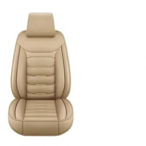 Housses De Sieges Housses Si&egrave;ge Cuir PU Protection De Banquette Avant Divis&eacute;e Universelles Toutes Saisons Adapt&eacute;es &Agrave; La Plupart des Voitures SUV Accessoires De Voiture Housse Siege Voiture(Beige-1PC) (YULINGDZSW, neuf)