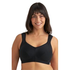 Miss Mary of Sweden Cotton Divide - Soutien-Gorge sans Armature en Coton, Confort & Maintien, Bonnets S&eacute;par&eacute;s, Bretelles Rembourr&eacute;es 125E Noir (Miss Mary of Sweden, neuf)