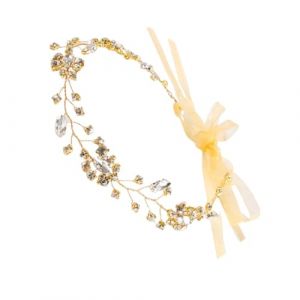 Beaupretty Bandeau De Mariage Doré Coiffe De Mariée Bandeau De Cheveux De Mariage Coiffe De Mariage Coiffe Pour Mariée Coiffe De Diadème Pour Mariée Décoration De Cheveux De Mariage (lorianca, neuf)