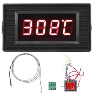 Thermom&egrave;tre &agrave; thermocouple num&eacute;rique industriel pr&eacute;cision d'affichage testeur de temp&eacute;rature de thermocouple de type K 220 V DYG-5135 (Dawnso, neuf)