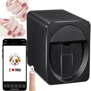 Imprimante D'Art D'Ongle 3D,Machine D'Impression D'Ongle Automatique Intelligente, Prise En Charge Wifi/Bricolage, Imprimante Ongle Mobile Pour Salon De Manucure &agrave; Usage Domestique(Black) (XINGYISHANG（品牌已注册，跟卖必投诉）, neuf)