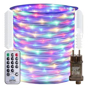 RcStarry 50M 500 LED Dia 3mm Tube lumineux &agrave; LED Ext&eacute;rieur avec Gratuit Clips De C&acirc;ble, 8 Modes avec T&eacute;l&eacute;commande IP67 Guirlande LED Bande lumineuse pour Int&eacute;rieur ext&eacute;rieur D&eacute;coration, Multicolore (RC-Starry Derect, neuf)