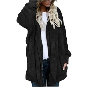 Pull Capuche Femme Veste Polaire Polaire Femme zippée Sweat Oversize Femme Manteau Laine Femme Hiver Homewear Femme Sweat Femme Sweatshirts Femme Sweet Femme Capuche Veste (Lxitoler Store, neuf)