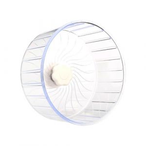 Djowyh Roue silencieuse pour hamster - Roue rotative silencieuse avec double roulement pour cages - Roue de fitness pour petits animaux de compagnie tels que hamsters, souris, hamsters nains, petits (qryoamy, neuf)