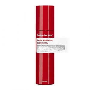 RECIPE FOR MEN Nettoyage revitalisant du visage : Formule efficace pour hommes, avec Sebustop, extrait de plantes marines et minéraux, végétalien, fabriqué en Suède - 100 ml (Favorite Brands, neuf)