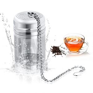 Vicloon Infuseur à Thé Inoxydable Tube en Acier Inoxydable Passoire à épices Herbes Filtre De Thé Et Couvercle, Filtre à Thé, pour Théière, Mug, Tasse, Bouteille Universel (Vicloon®-FR, neuf)