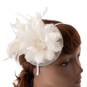 ZwaitL Pinces &agrave; cheveux, chapeau bibi floral avec chapeau &agrave; th&eacute; des ann&eacute;es 20 pour filles et femmes vintage (GuanNiaoStore, neuf)