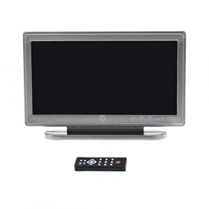 ECSiNG Maison de poupée Miniature TV à l'échelle 1:12 en Plastique avec télécommande (ECSiNG, neuf)