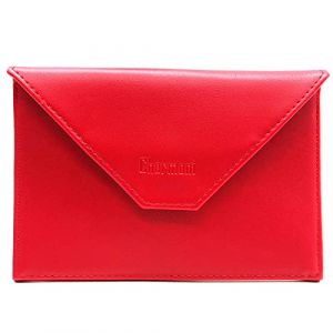 Charmoni - Etui Pochette Porte Papier Voiture - Porte Carte Grise permis de Conduire pi&egrave;ce d'identit&eacute; Assurance - Cuir Vachette - Femme Homme (Rouge) (Charmoni, neuf)