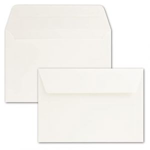 NEUSER PAPER 75x enveloppes 12 x 18 cm env. DIN B6 avec adh&eacute;sif, cr&egrave;me, robuste 90 g/m&sup2;, enveloppes pour cartes de v&oelig;ux et invitations (GUSTAV NEUSER GmbH, neuf)