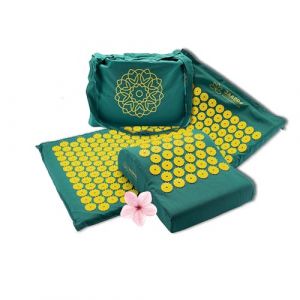 Tapis Acupression pour Relaxation + Coussin + Sac | Tapis Champ de Fleurs | Tapis d’Accupression Dos | Tapis Fleur de Lotus | Tapis de Fleurs (riijk, neuf)