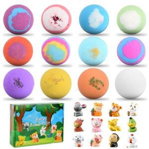 Focenat 12PCS Bombe de Bain Enfant avec Surprise à l'intérieur, Animaux Marins, Boule de Bain Naturelles, Bain Moussant Coffret de Bombes de Bain Cadeaux pour Garçons Filles Femme (C) (MARI GLOBALNEXT S.R.L., neuf)