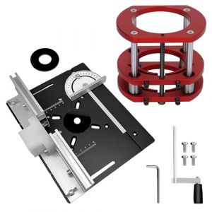 Alliage D'aluminium Kit Table de Fraisage pour Defonceuse, Défonceuse Système Précis Router Lift Pour 64-66mm Diamètre Moteur Router Table, Defonceuse a Bois sur Table, pour le Travail du Bois (XinSu-eu, neuf)