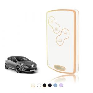 TOOMUME Coque Clé, Etui Cles Étui Clés Carte Adapté pour Renault Scenic Clio Laguna Megane Zoe Captur Duster Espace Fluence Koleos Kangoo Master, Couvre Clef Cache Cle Voiture Telécommande - Smart Key (TOOMUME, neuf)
