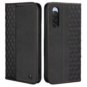 CXTcase Coque pour Sony Xperia 10 V, Housse en Cuir PU Pochette Portefeuille Magn&eacute;tique Etui de Protection, Flip Case pour Sony Xperia 10 V, Noir (Zhongtian Technology Company, neuf)