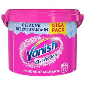 Vanish Oxi Action Booster de Lavage - Détachant Textile et Anti-décoloration - Poudre efficace dès 20° - Pot de 2,7 Kg (WeServ Store, neuf)