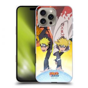 Head Case Designs sous Licence Officielle Naruto Shippuden Naruto et Minato Art Cl&eacute; Coque Dure pour l'arri&egrave;re Compatible avec Apple iPhone 16 Pro Max (eCell, neuf)